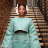 Green with Envy! Dede Ashiogwu Stuns in Mint Asooke for the “Mothers of Chibok” Premiere